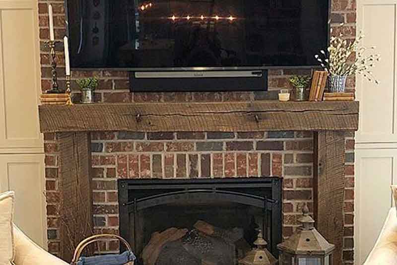 Rustic Charm with Reclaimed Wood Mantels